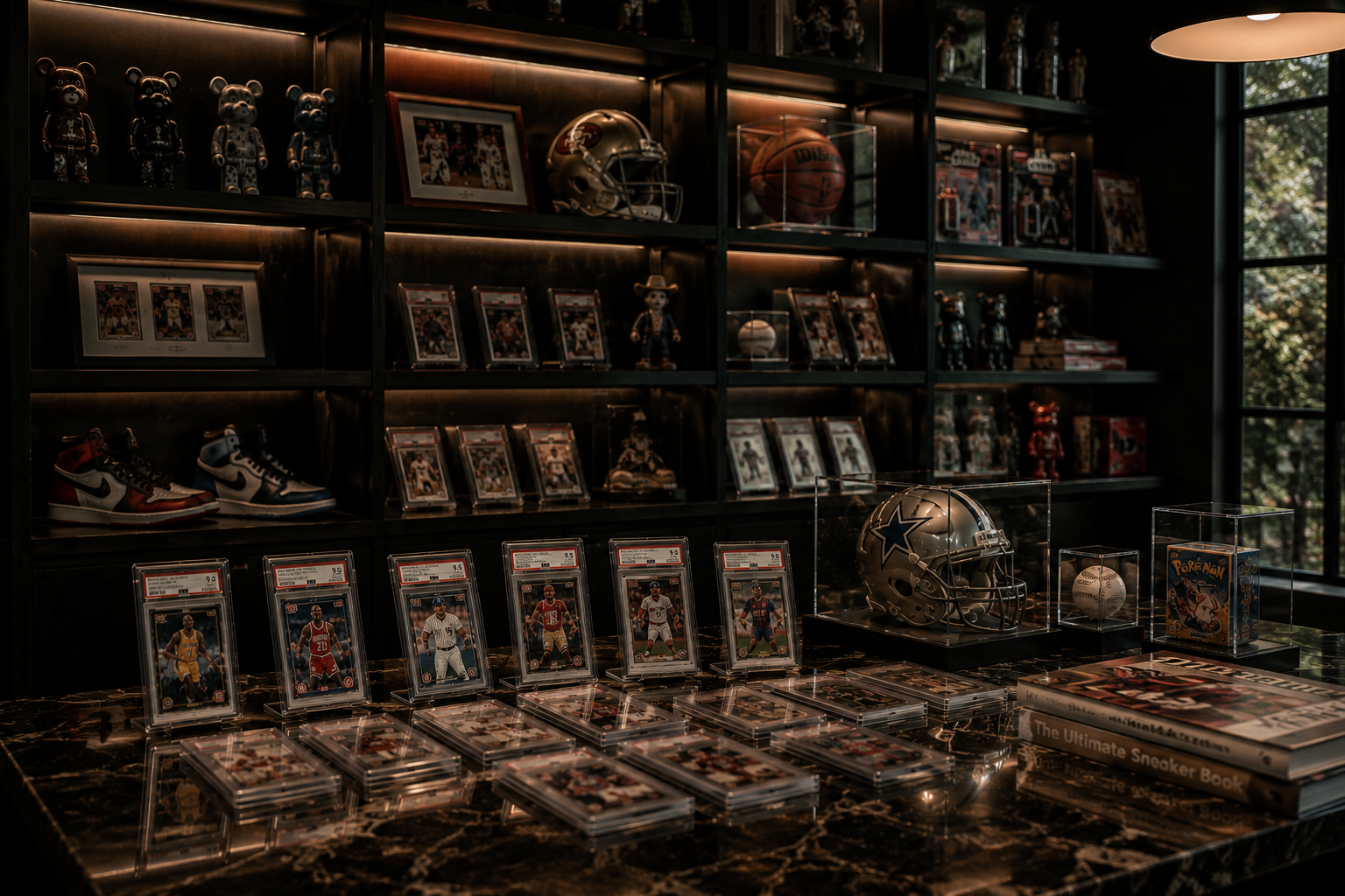 A premium private collection of graded cards, sports memorabilia, designer collectibles and sealed products